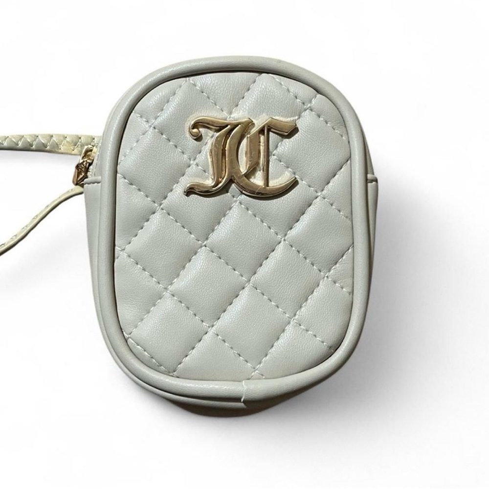 Juicy Couture Quilted Mini Coin Bag with Gold Logo